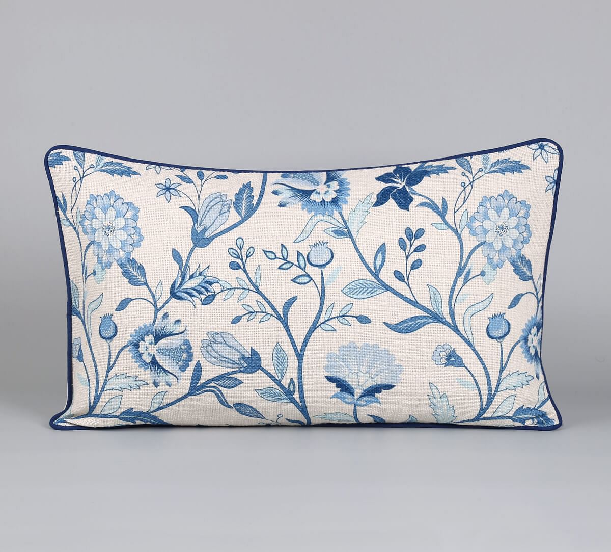 India Circus by Krsnaa Mehta Blaue Blume 14 x 24 Cotton Club Cushion Cover Set of 2