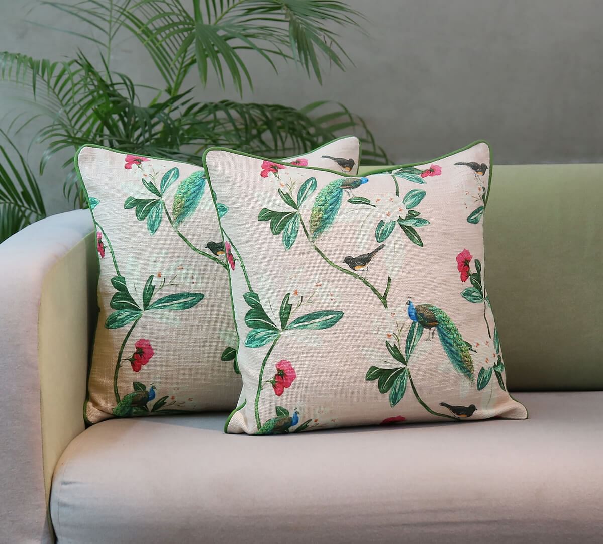 India Circus By Krsnaa Mehta Majestic Myrtle Cushion Cover Set of 2