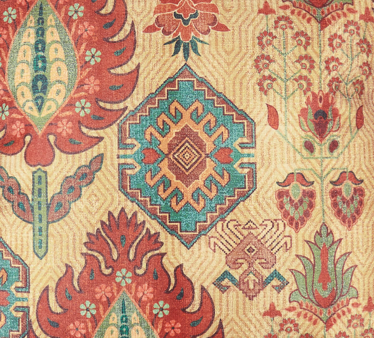 India Circus by Krsnaa Mehta Rhymes of Rust Blended Velvet Cushion Cover Set of 5