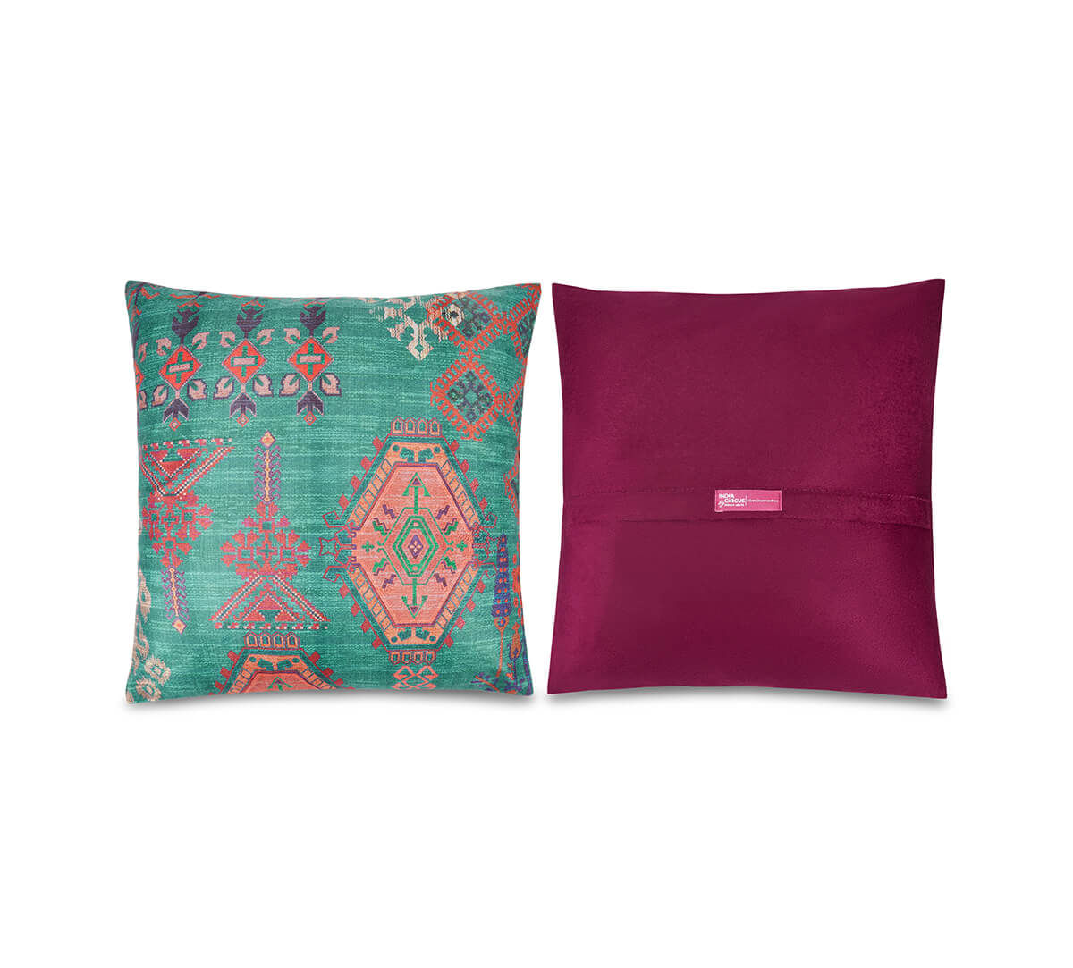 India Circus by Krsnaa Mehta Crossroads of Magic Blended Velvet Cushion Cover Set of 5