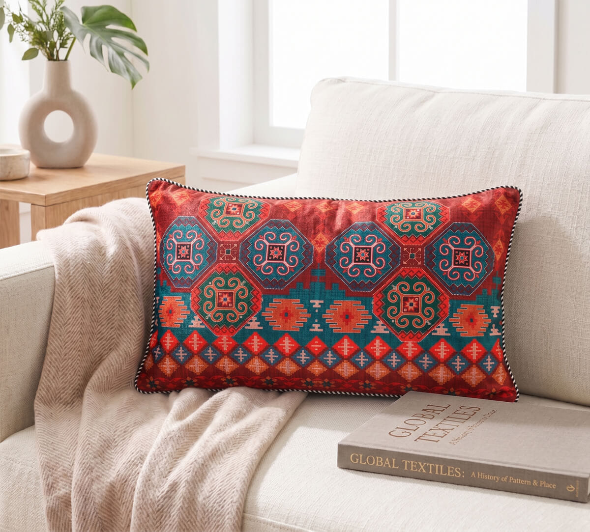 India Circus by Krsnaa Mehta The frozen fountain Micro Velvet Cushion Cover