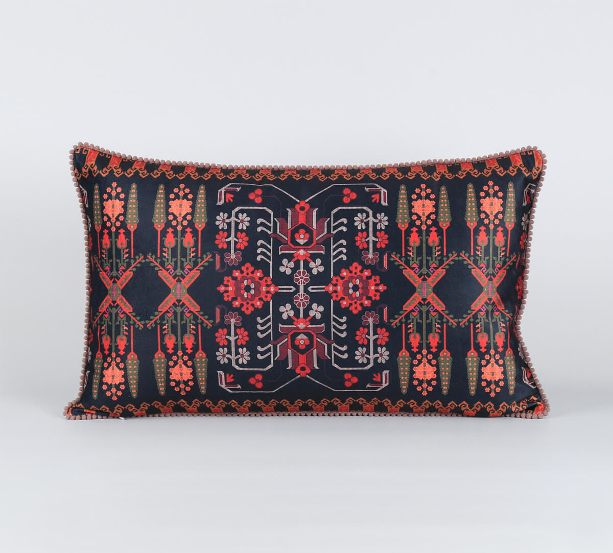 India Circus by Krsnaa Mehta Symmetry and Symphony Micro Velvet Cushion Cover