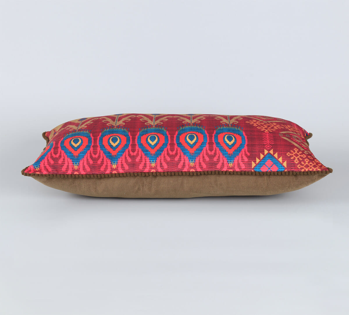 India Circus by Krsnaa Mehta Blooming Botanica Micro Velvet Cushion Cover