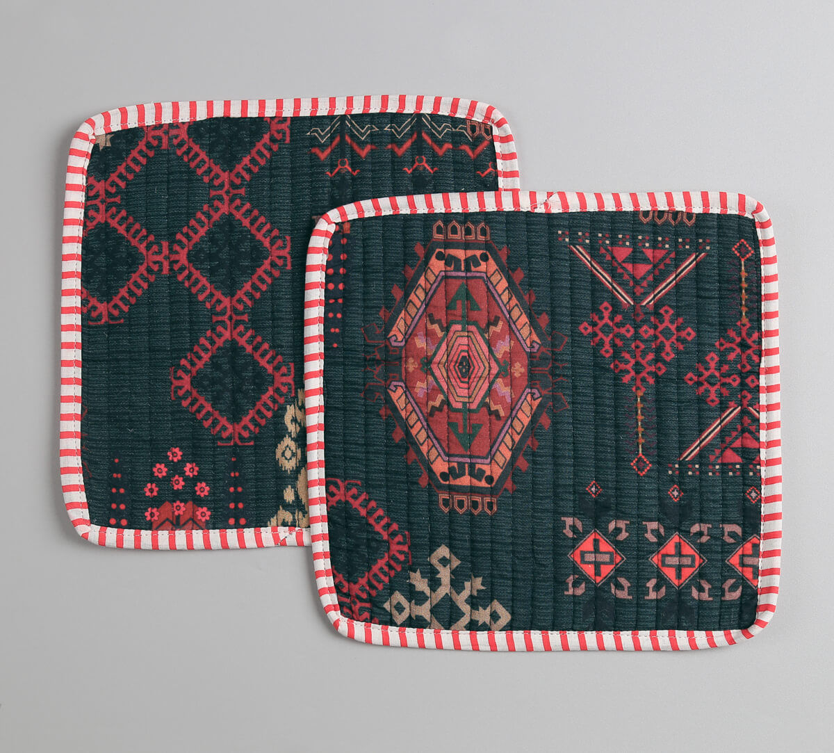 India Circus by Krsnaa Mehta Enchanting Mirage Quilted Pot Holder Set of 2