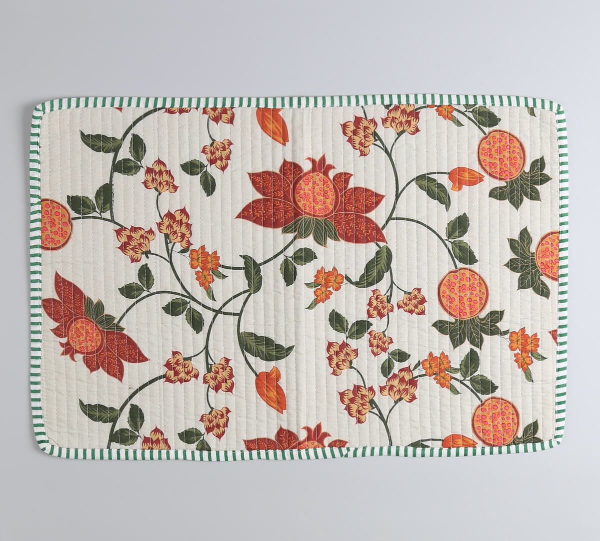 India Circus by Krsnaa Mehta Blushed Orchard Quilted Table Mats Set of 6