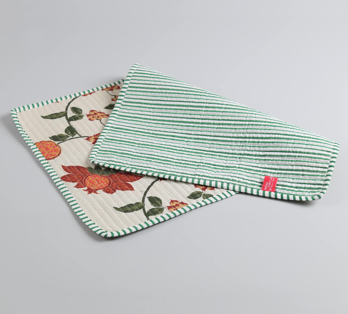 India Circus by Krsnaa Mehta Blushed Orchard Quilted Table Mats Set of 6