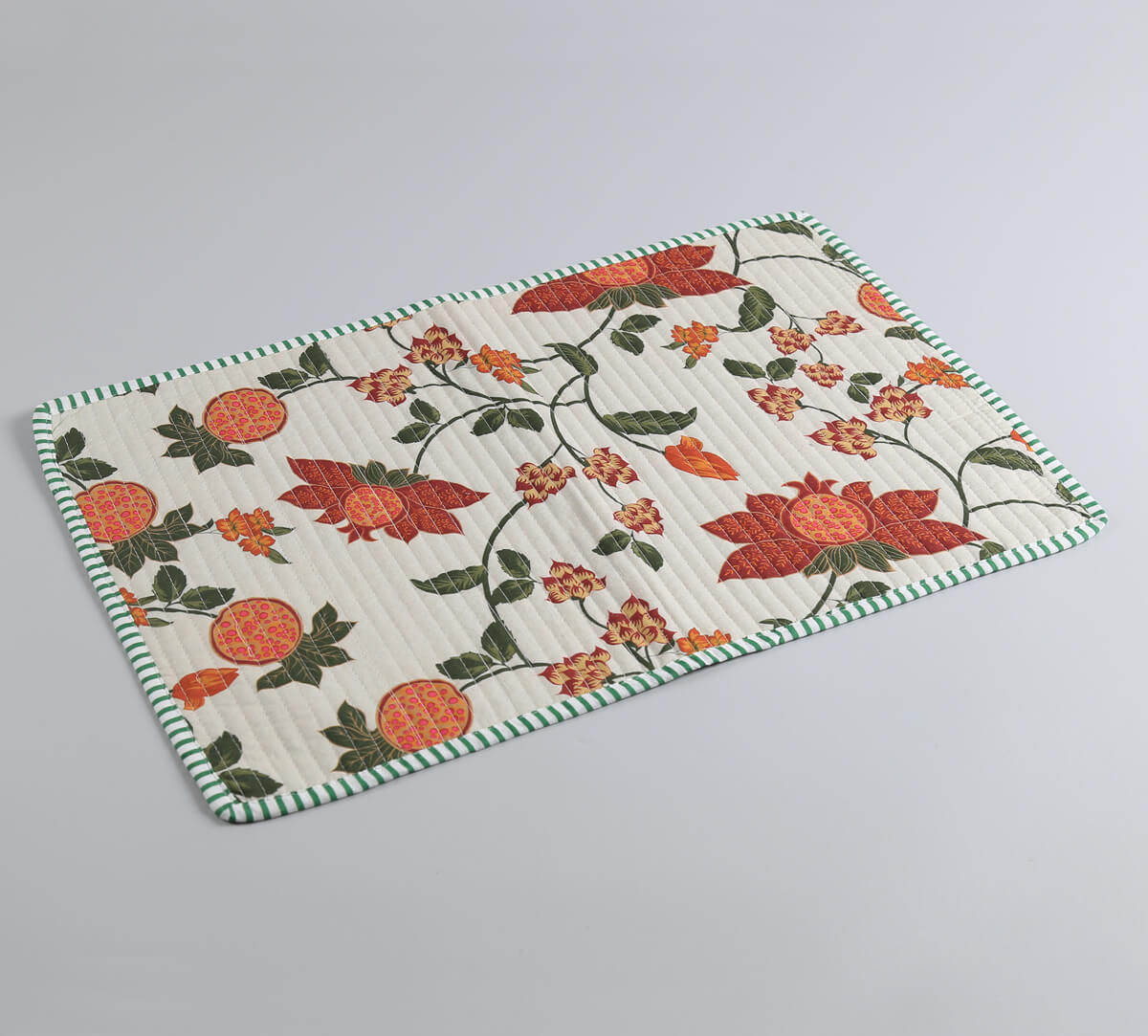 India Circus by Krsnaa Mehta Blushed Orchard Quilted Table Mats Set of 6