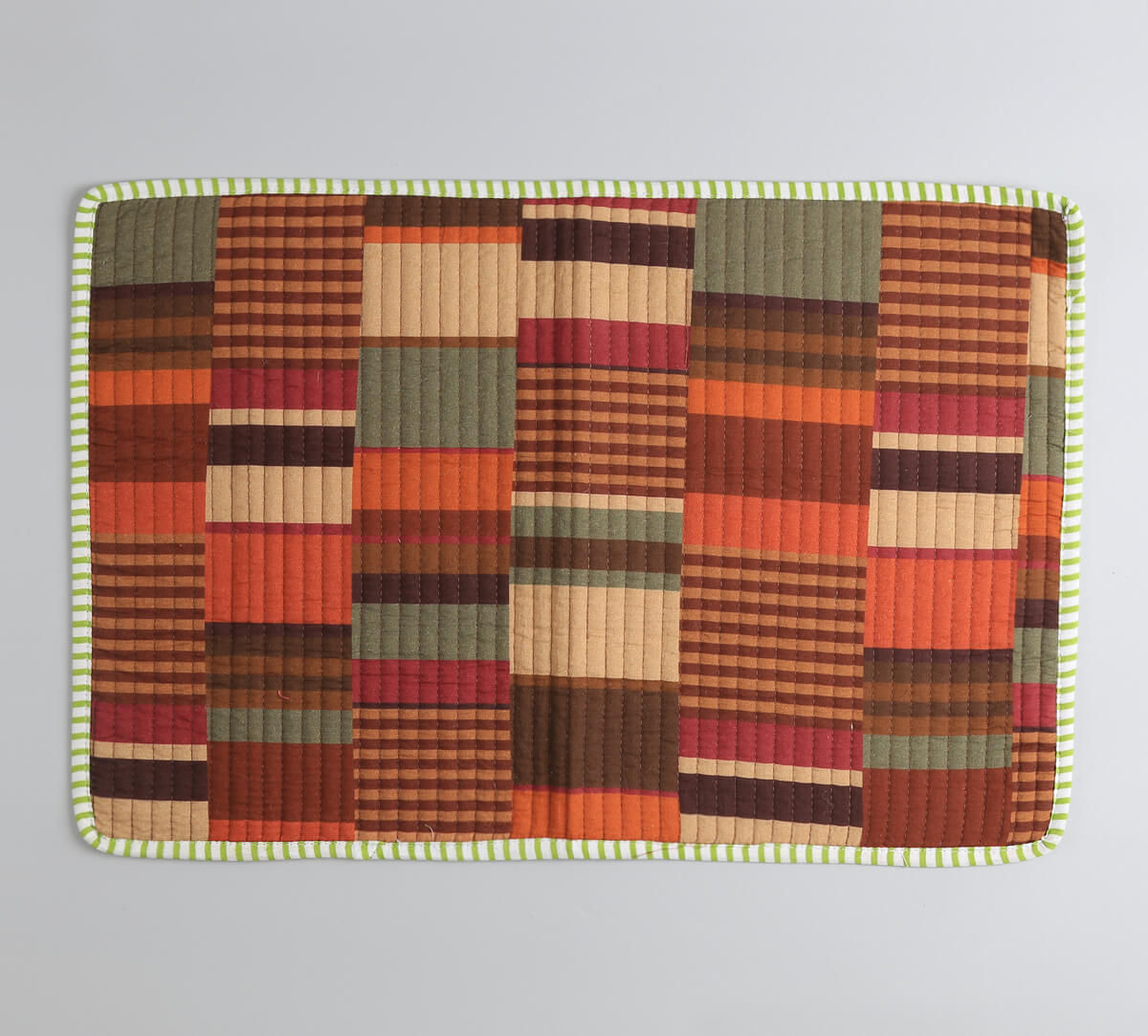 India Circus by Krsnaa Mehta Horizontal Hues Quilted Table Mats Set of 6
