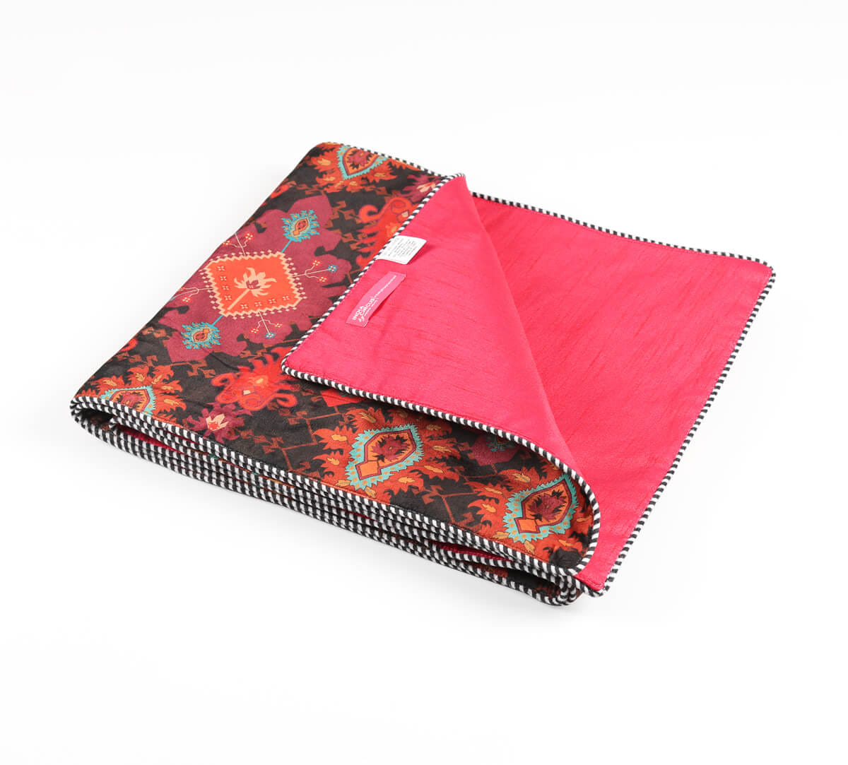 India Circus by Krsnaa Mehta Verdure Trails Micro Velvet Table Runner
