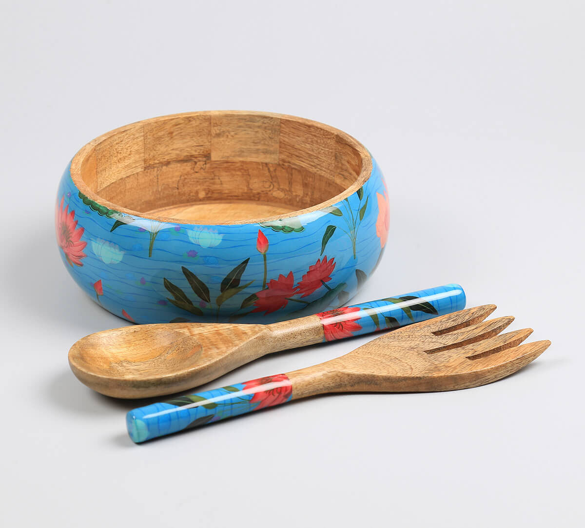 India Circus by Krsnaa Mehta Blossomy Mosaic Salad Bowl Set