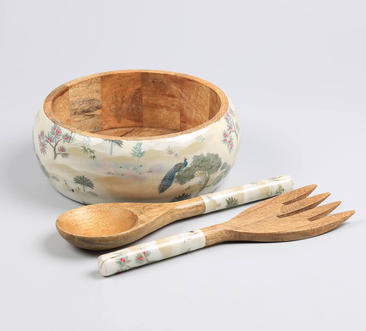 India Circus by Krsnaa Mehta Bird Oasis Salad Bowl Set