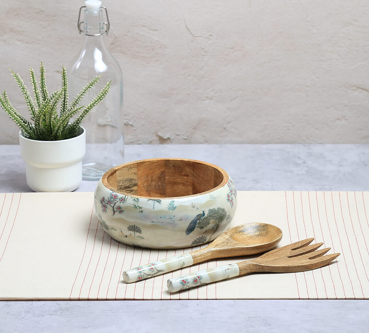 India Circus by Krsnaa Mehta Bird Oasis Salad Bowl Set