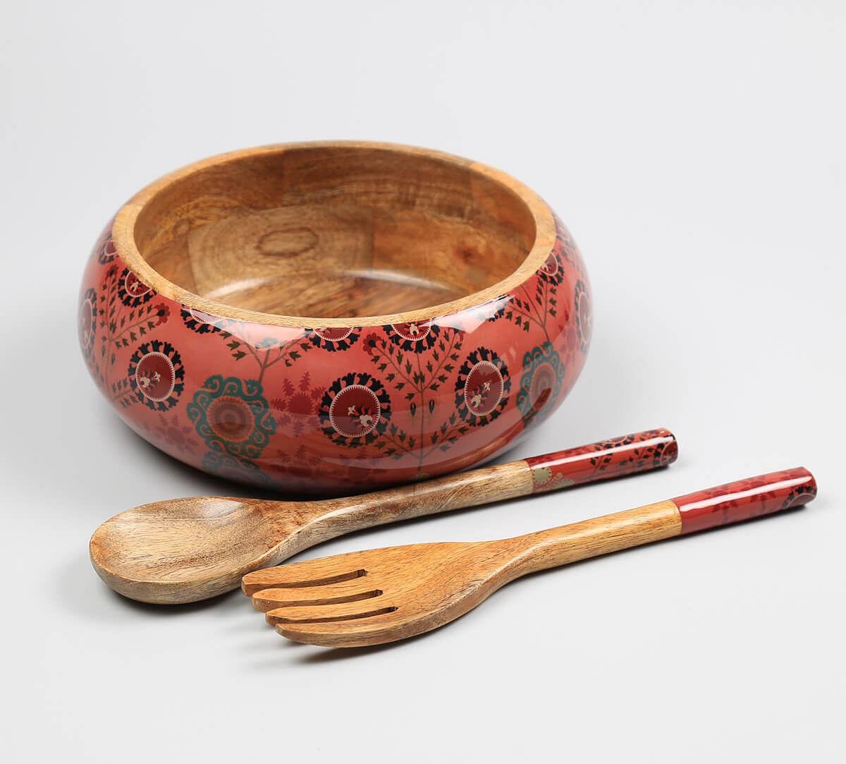 India Circus by Krsnaa Mehta Raceme Rosettes Big Salad Bowl Set