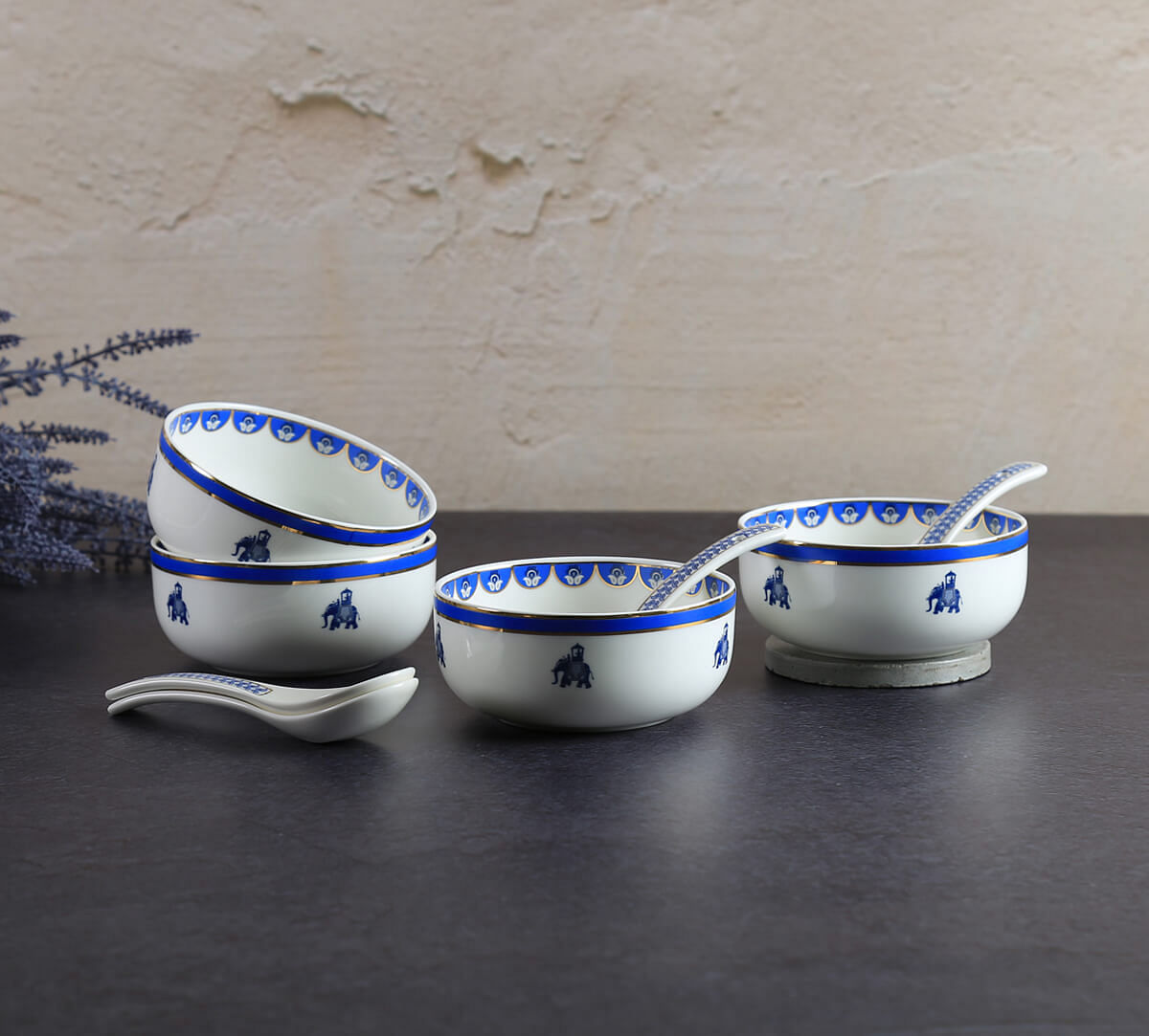 India Circus by Krsnaa Mehta Oceanic Opulence Soup Bowl Set
