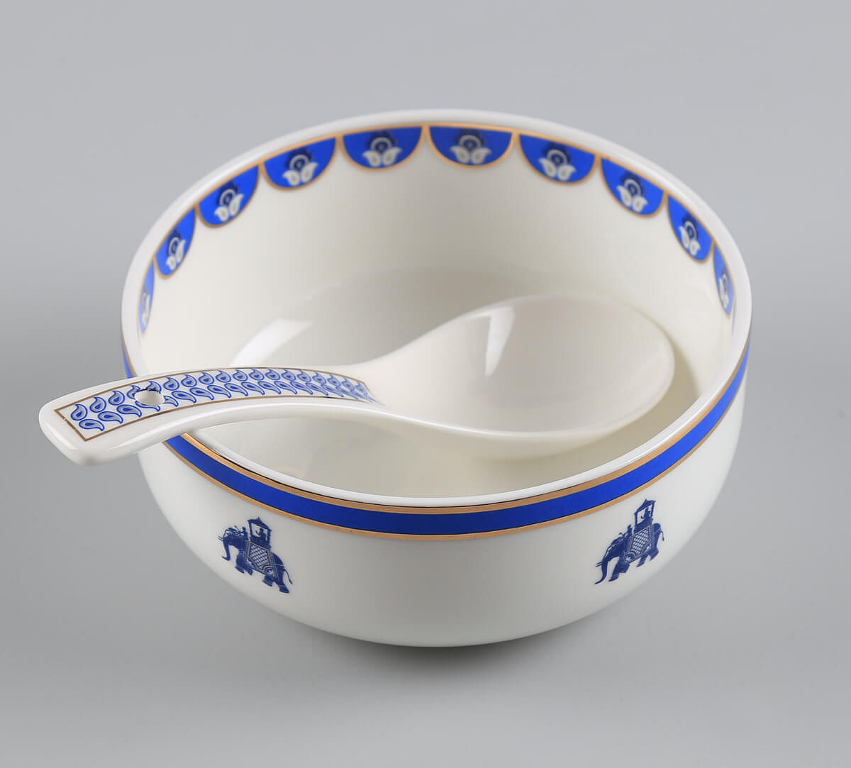 India Circus by Krsnaa Mehta Oceanic Opulence Soup Bowl Set
