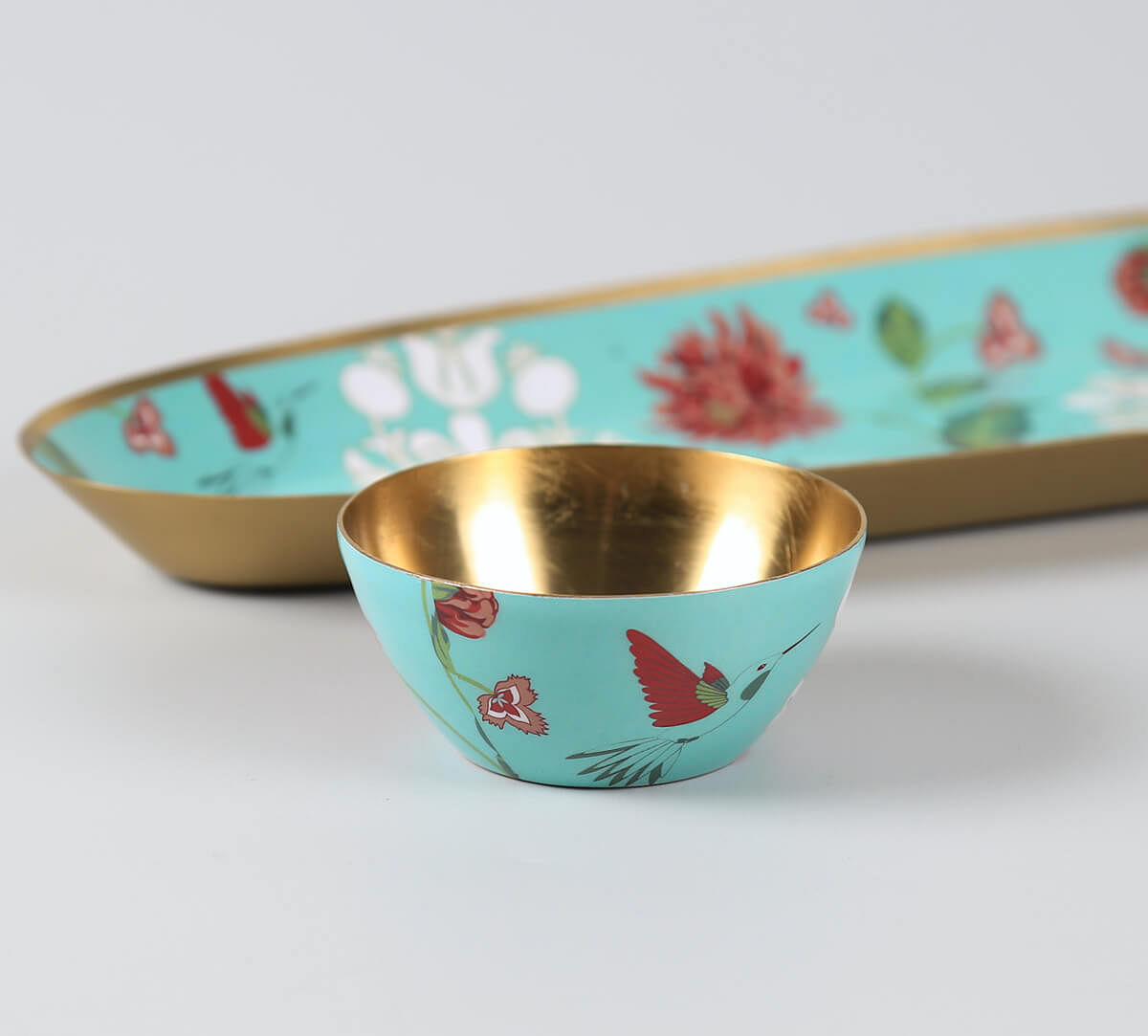 India Circus by Krsnaa Mehta Zinnian Jazz Platter with Dip Bowl