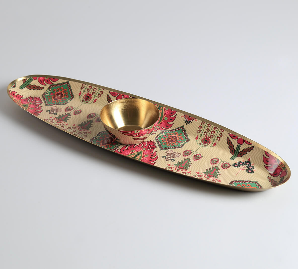 India Circus by Krsnaa Mehta Mystifying Dazzle Platter with Dip Bowl