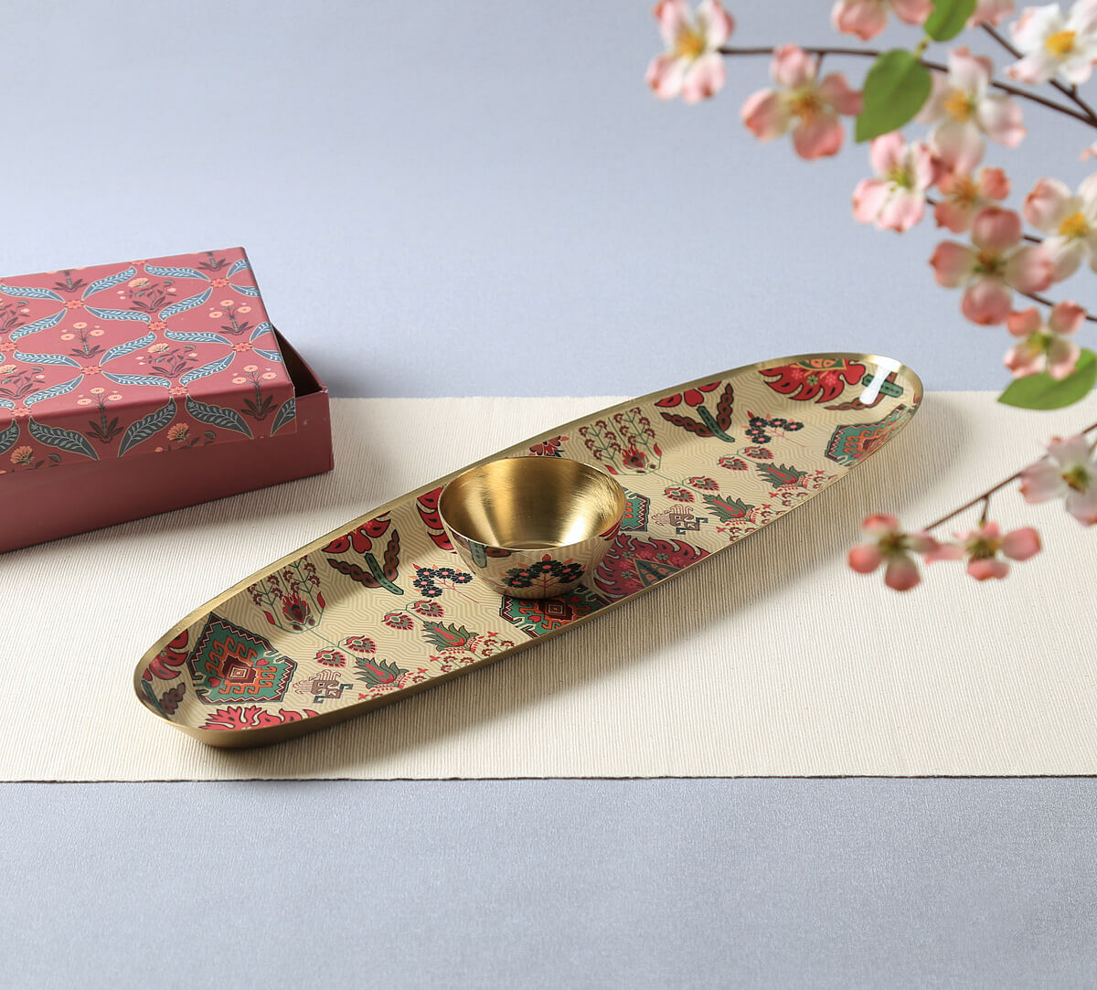India Circus by Krsnaa Mehta Mystifying Dazzle Platter with Dip Bowl