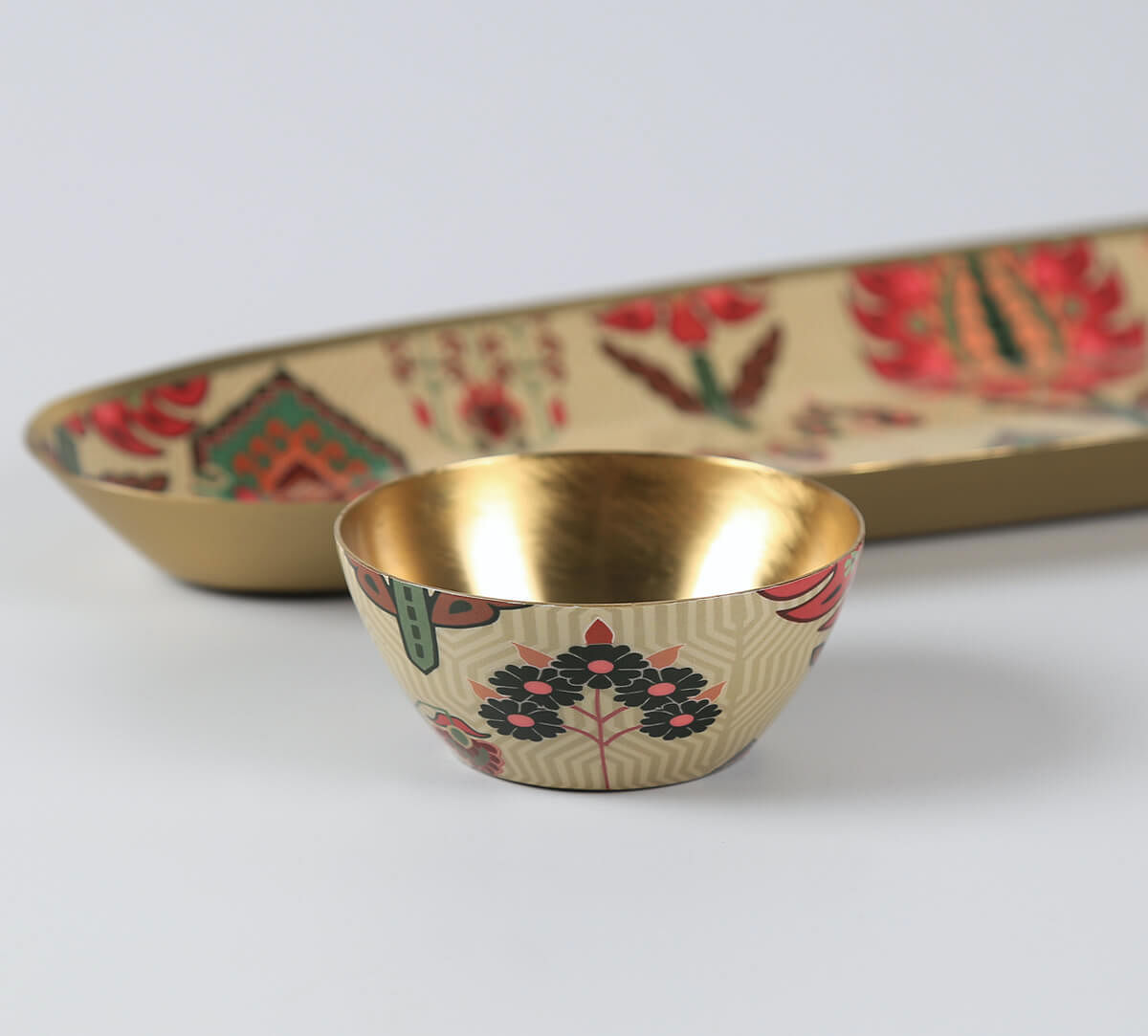 India Circus by Krsnaa Mehta Mystifying Dazzle Platter with Dip Bowl