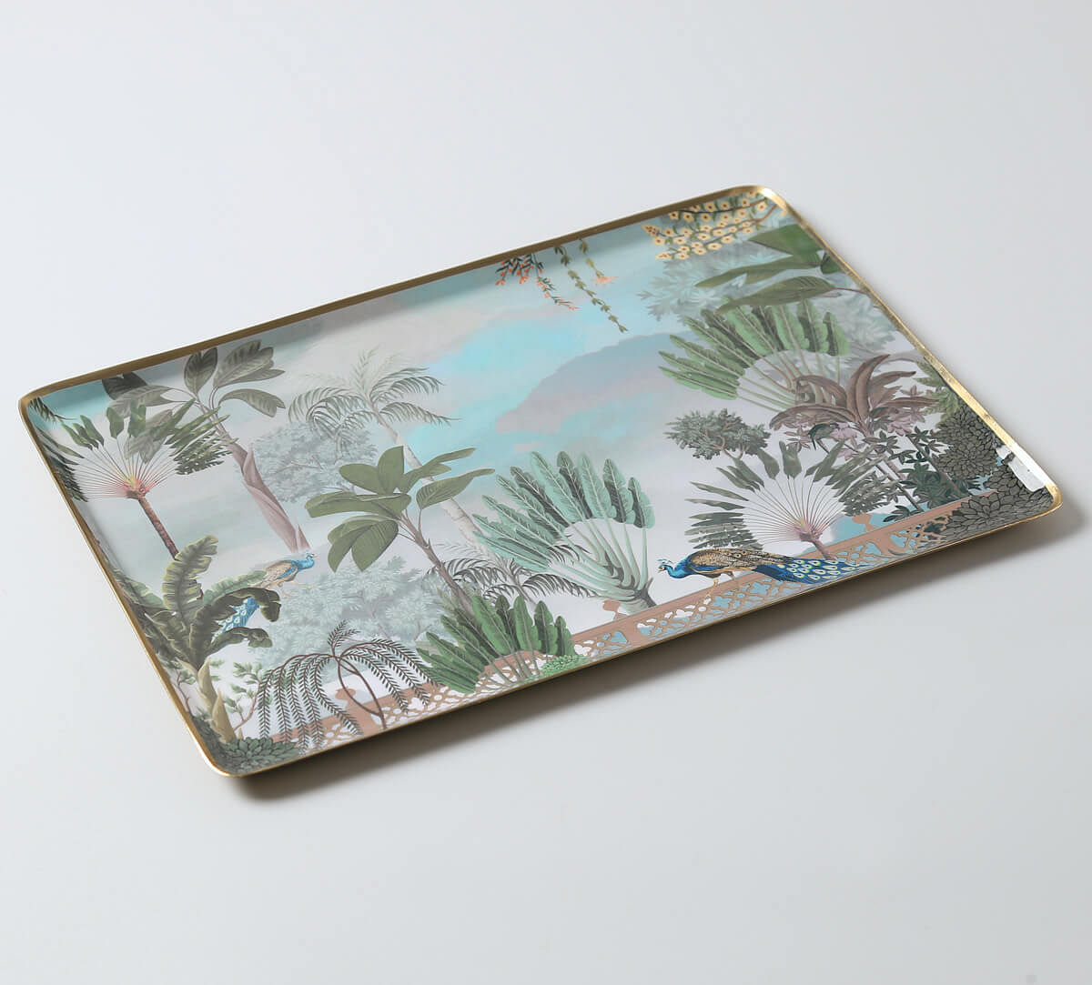 India Circus by Krsnaa Mehta Rising Vistas Rectangle Tray Set