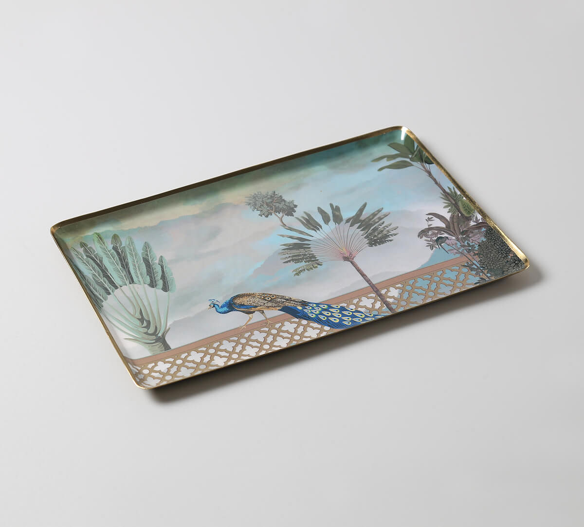 India Circus by Krsnaa Mehta Rising Vistas Rectangle Tray Set