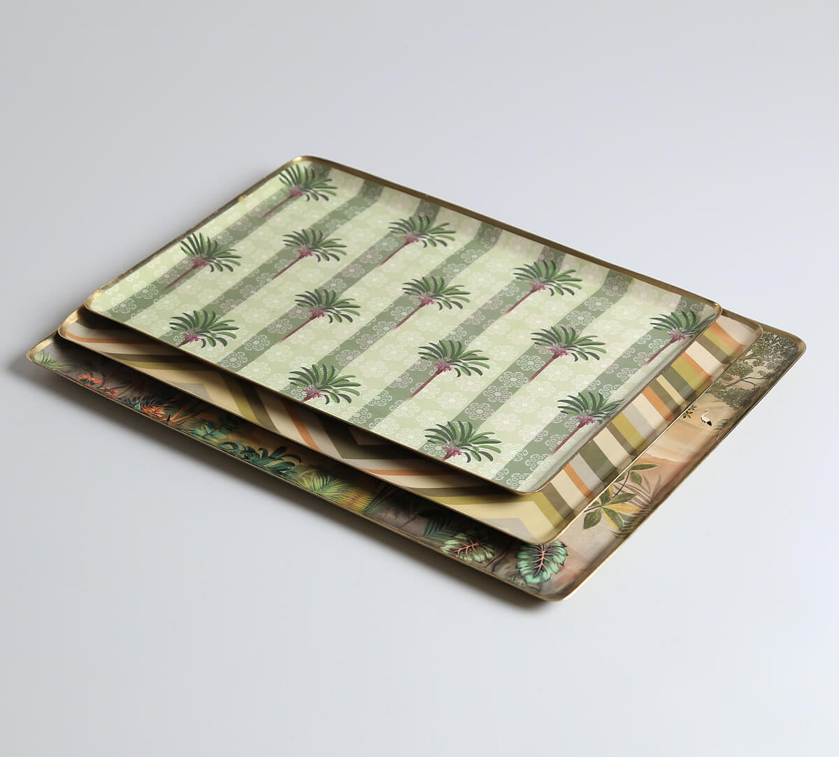 India Circus by Krsnaa Mehta Tropical Mirage Rectangle Tray Set