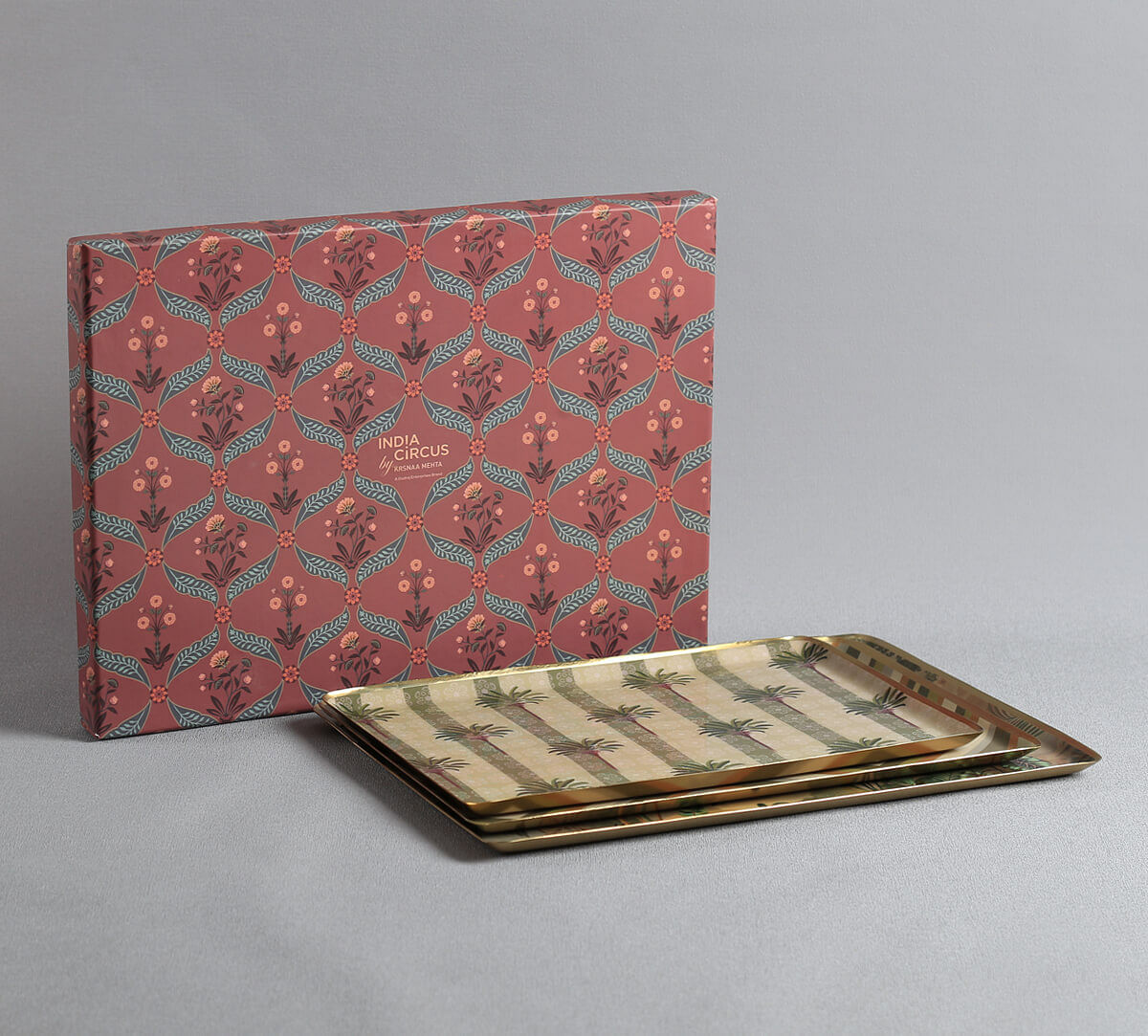 India Circus by Krsnaa Mehta Tropical Mirage Rectangle Tray Set
