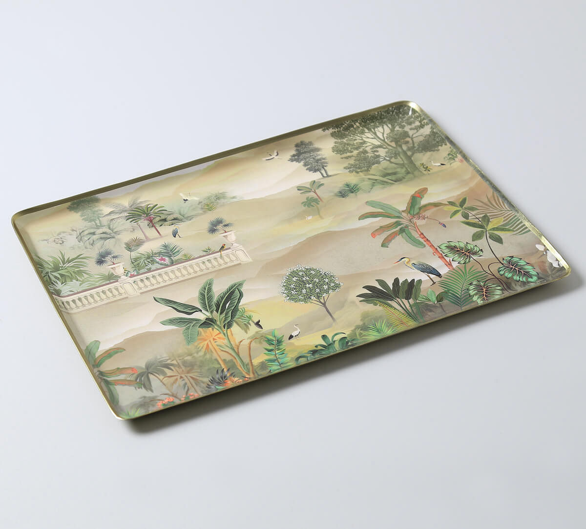 India Circus by Krsnaa Mehta Tropical Mirage Rectangle Tray Set