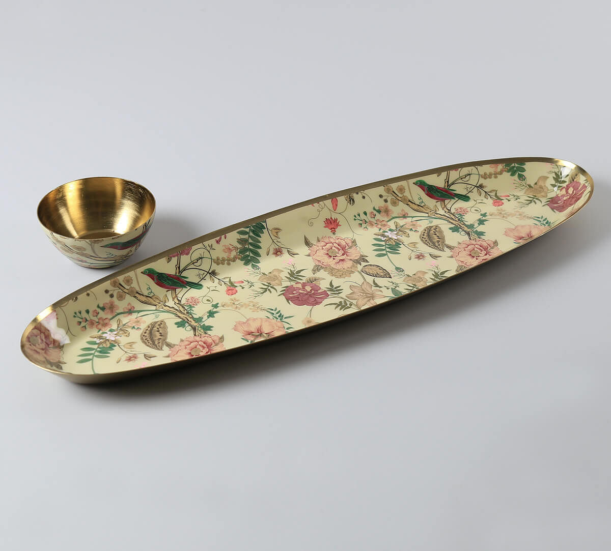 India Circus by Krsnaa Mehta Rustic Realm Platter with Dip Bowl
