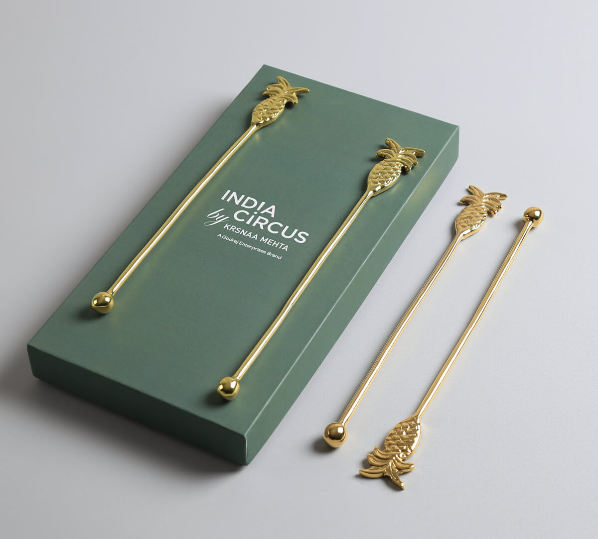 India Circus by Krsnaa Mehta Pines Stirrer Set