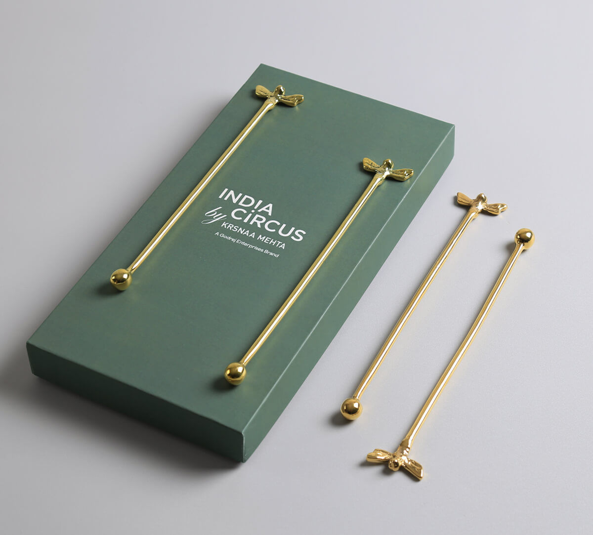 India Circus by Krsnaa Mehta Damselflies Stirrer Set