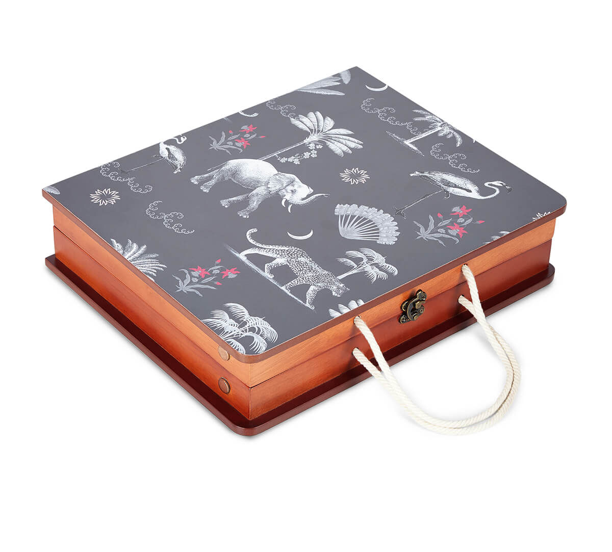 India Circus by Krsnaa Mehta Animalia Creations Breakfast Tray