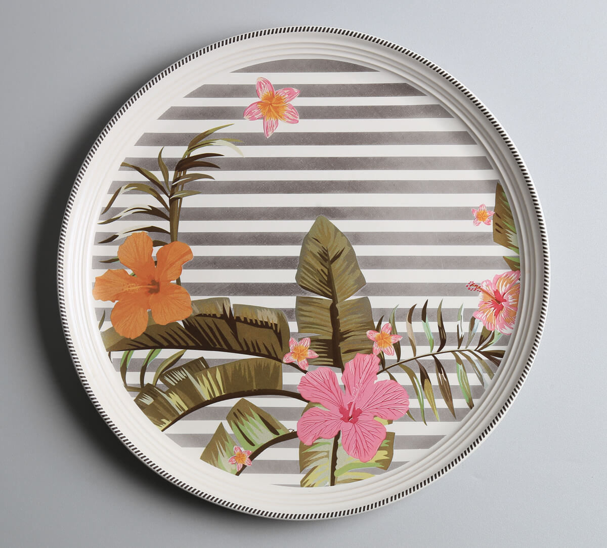 India Circus by Krsnaa Mehta Plumerias Plume Dinner Plate Set of 2