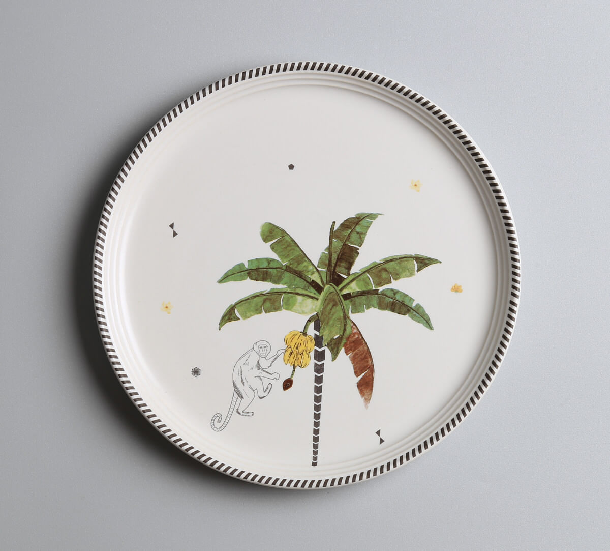 India Circus by Krsnaa Mehta Strelizia's Garden Quarter Plates Set of 2