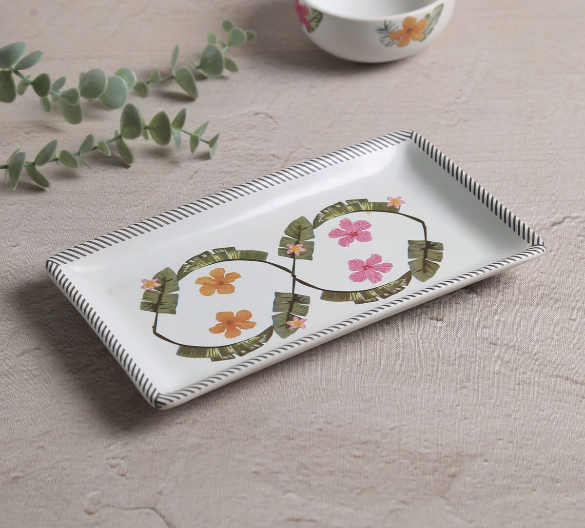 India Circus by Krsnaa Mehta Plumerias Plume Platter