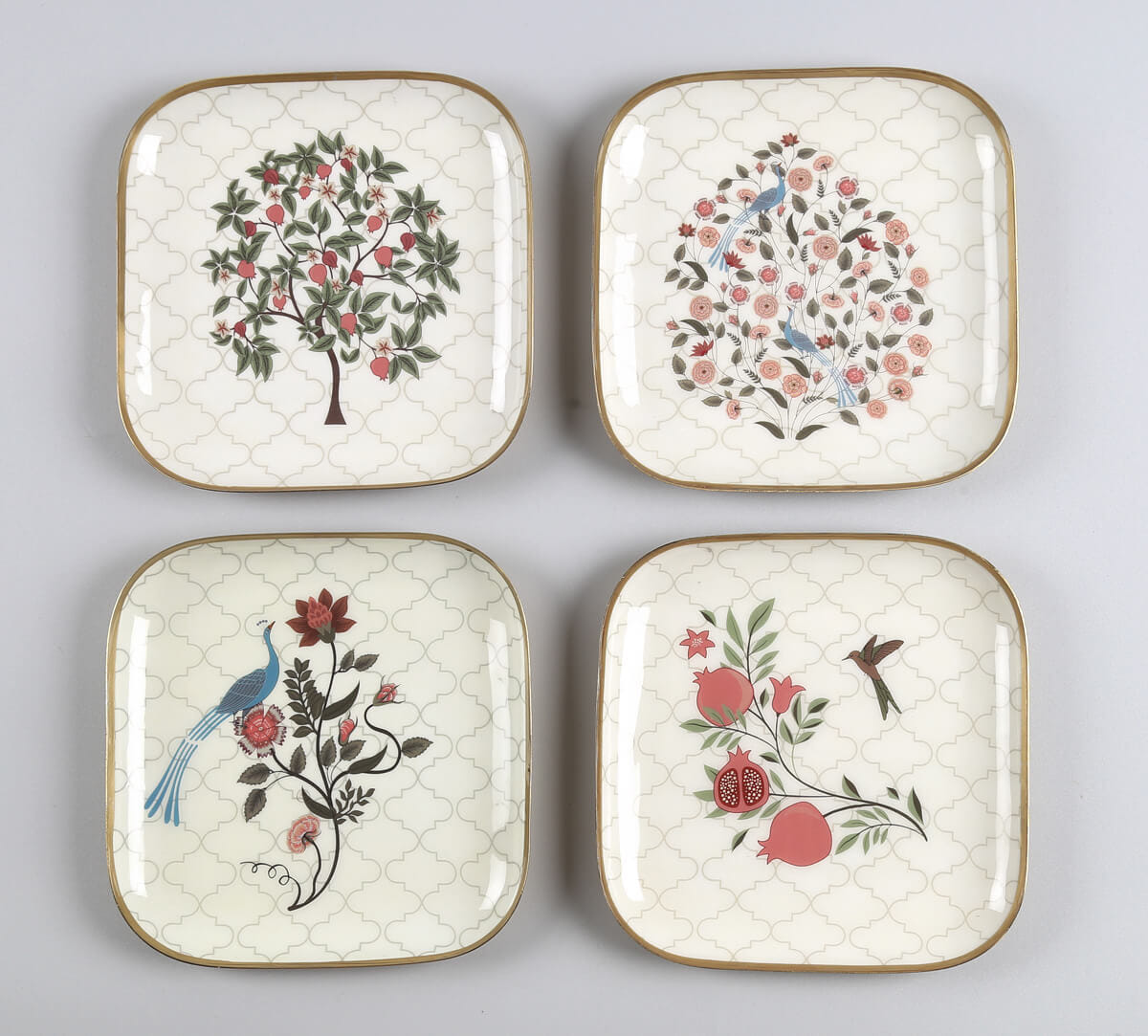 India Circus by Krsnaa Mehta Pome Serenade Square Platter Set