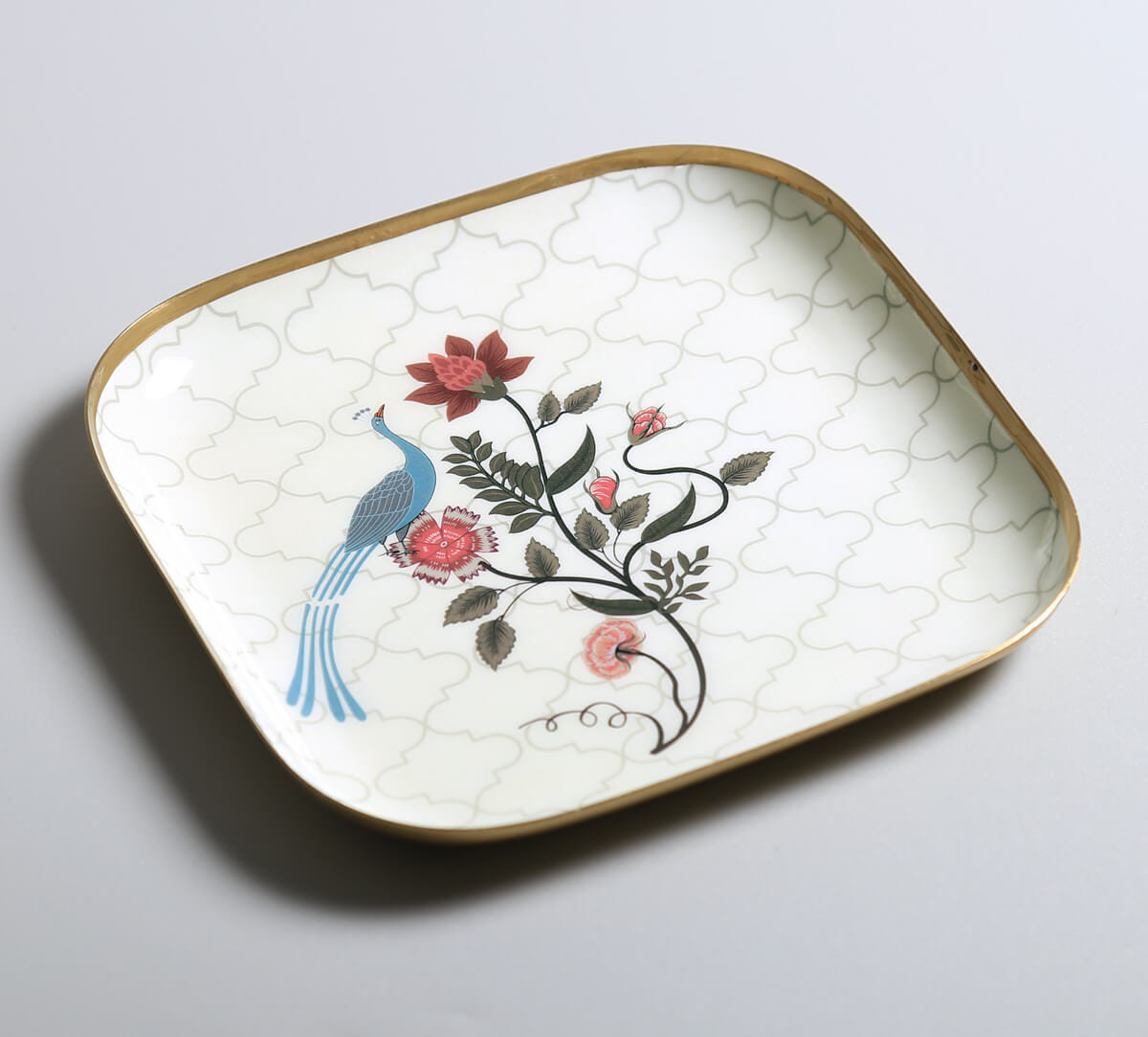 India Circus by Krsnaa Mehta Pome Serenade Square Platter Set