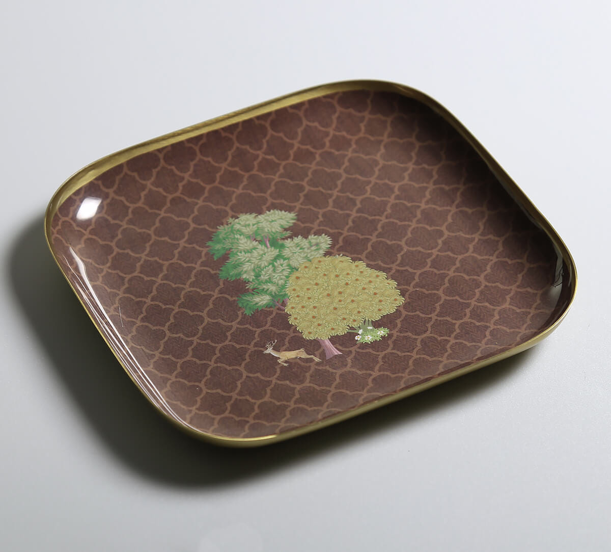 India Circus by Krsnaa Mehta Shifting Landscapes Square Platter Set