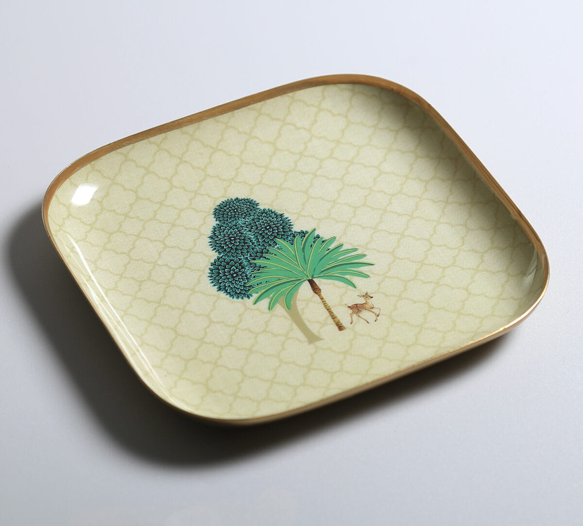 India Circus by Krsnaa Mehta Shifting Landscapes Square Platter Set