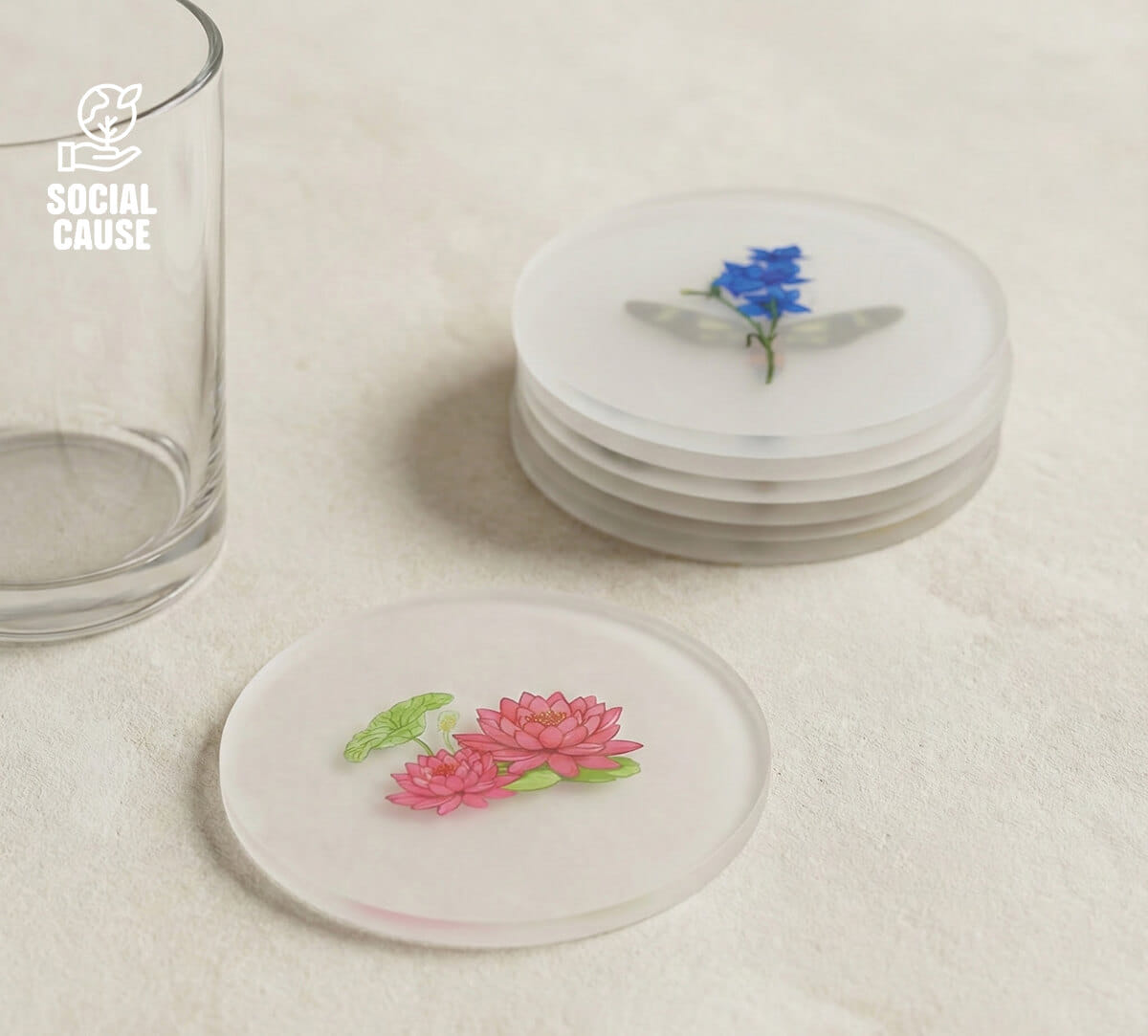 NGCPR Collection - Blooming Hues Coasters Set of 6