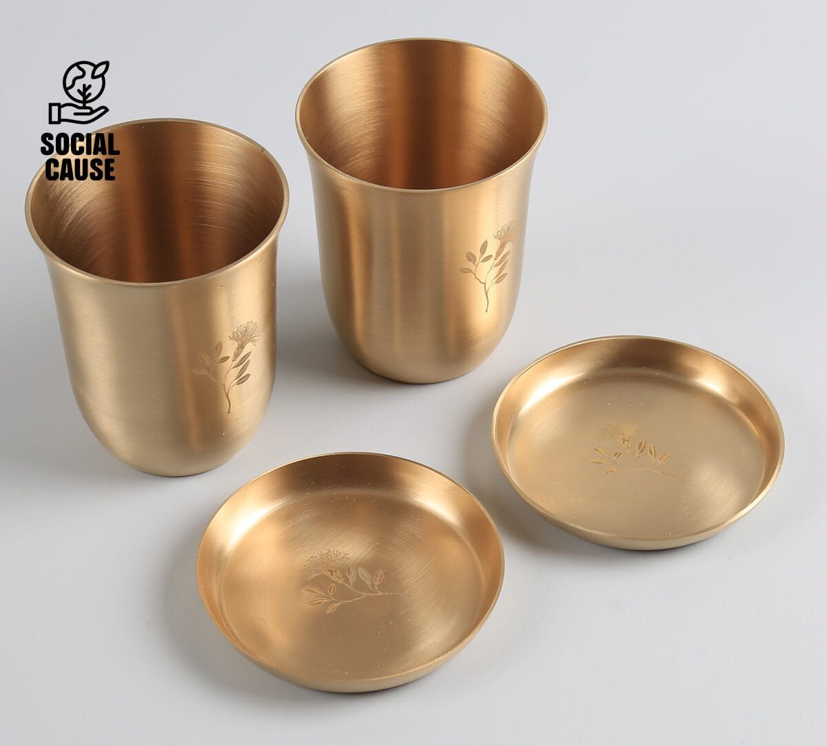NGCPR Collection - Sonneratia Alba Kansa Coasters and Tumblers Set