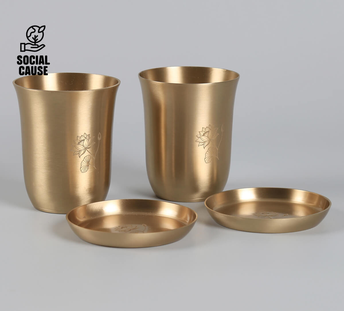 NGCPR Collection - Meghalaya Lily Kansa Coasters and Tumblers Set