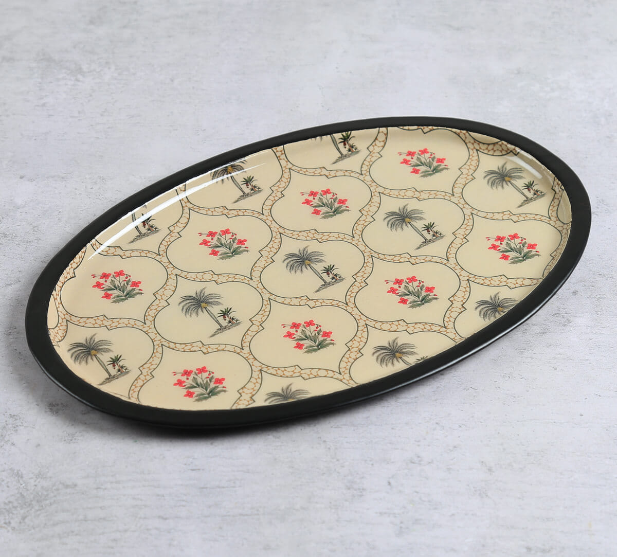 India Circus by Krsnaa Mehta Tropic Tryst Oval Tray