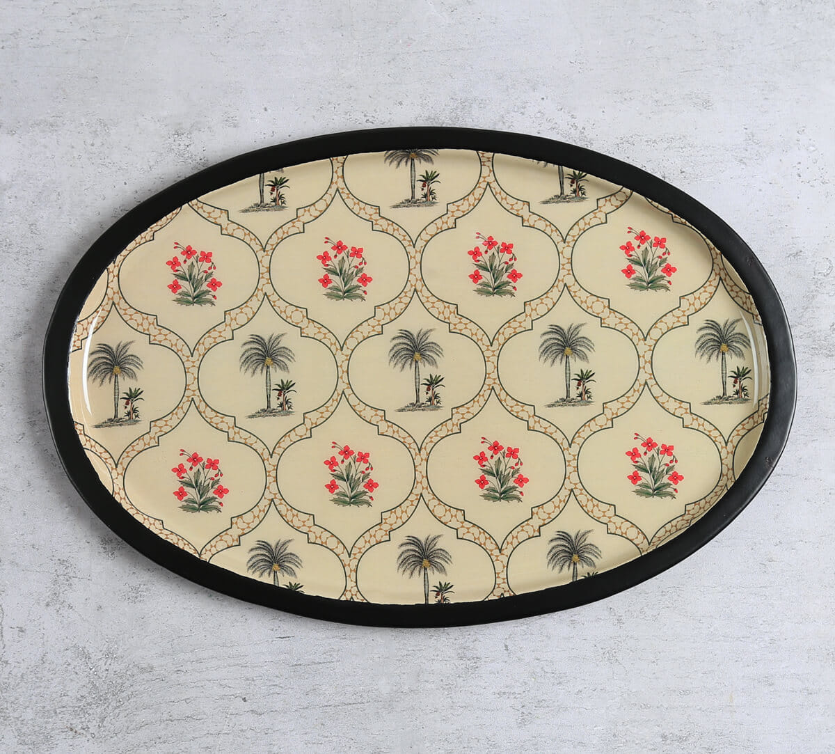 India Circus by Krsnaa Mehta Tropic Tryst Oval Tray