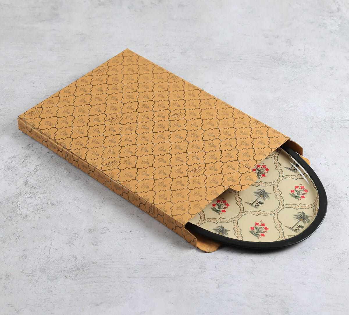 India Circus by Krsnaa Mehta Tropic Tryst Oval Tray