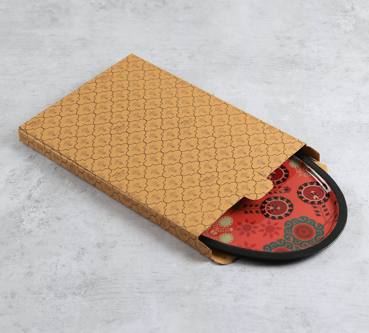 India Circus by Krsnaa Mehta Raceme Rosettes Oval Tray