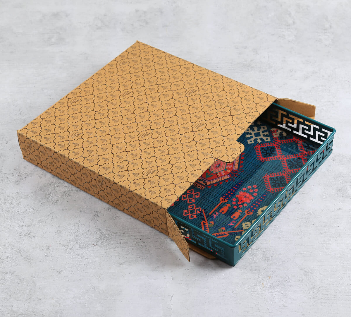 India Circus by Krsnaa Mehta Enchanting Mirage Iron Square Tray