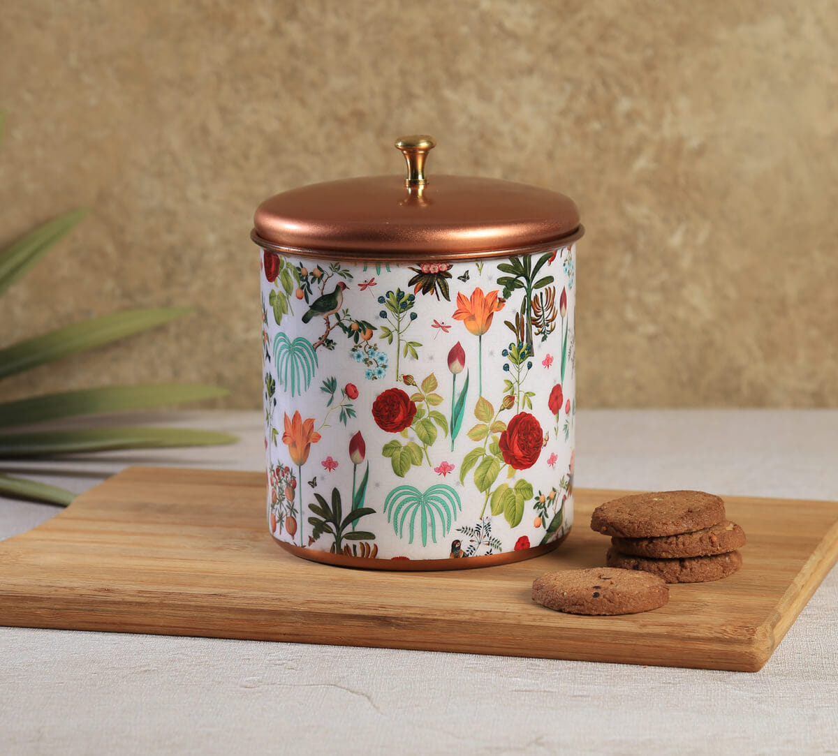 India Circus by Krsnaa Mehta Petal and Plume Steel Cookie Jar