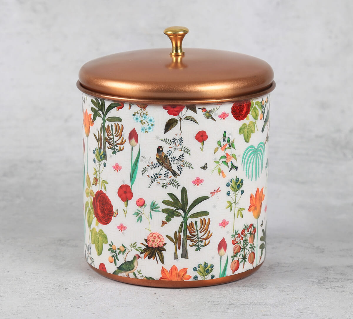 India Circus by Krsnaa Mehta Petal and Plume Steel Cookie Jar