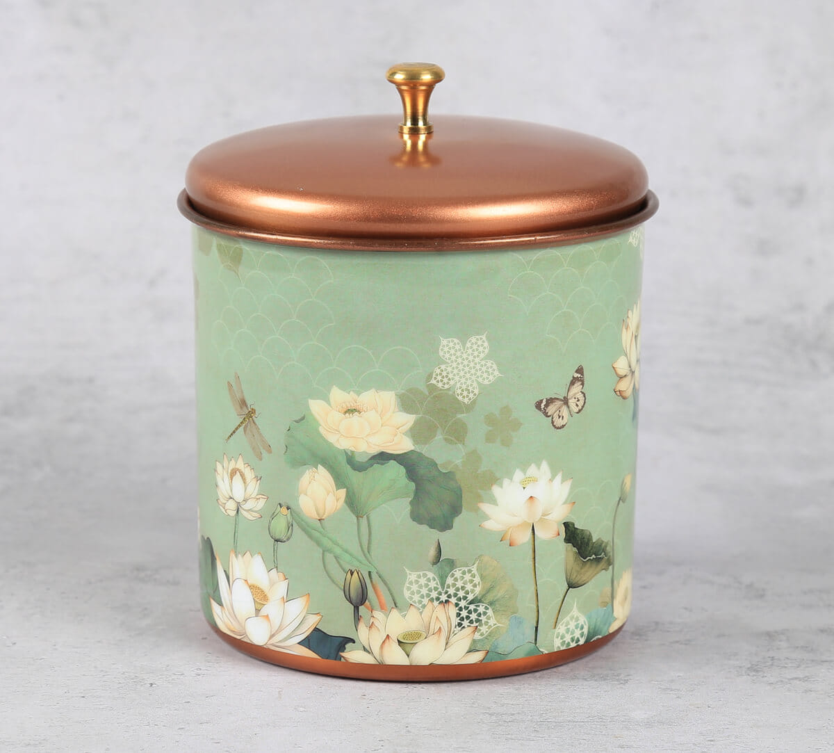 India Circus by Krsnaa Mehta Sage Serenity Steel Cookie Jar